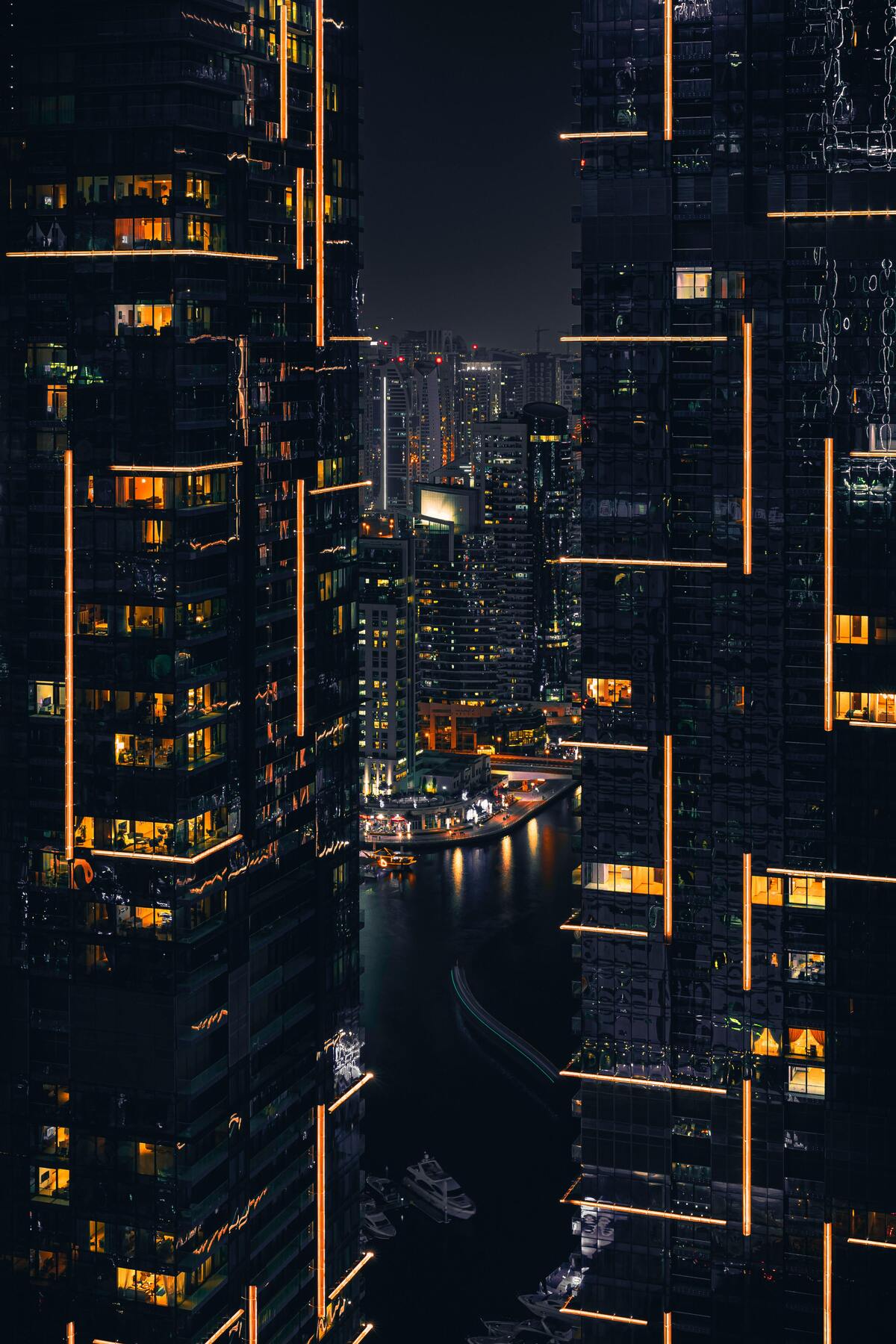 Dubai skyline at dusk