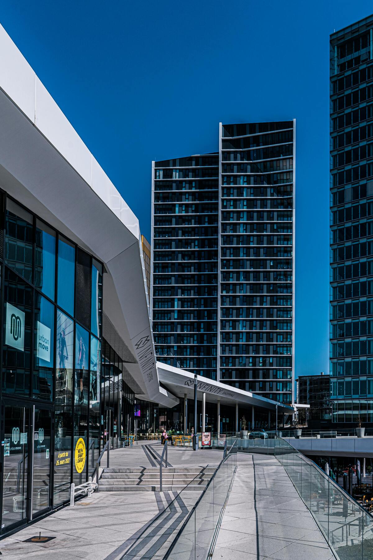 Contemporary skyline architecture